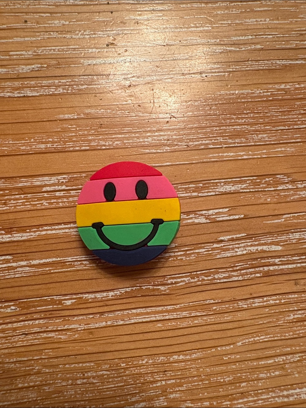 CROCS Rainbow Smiley Face Jibitz Charm